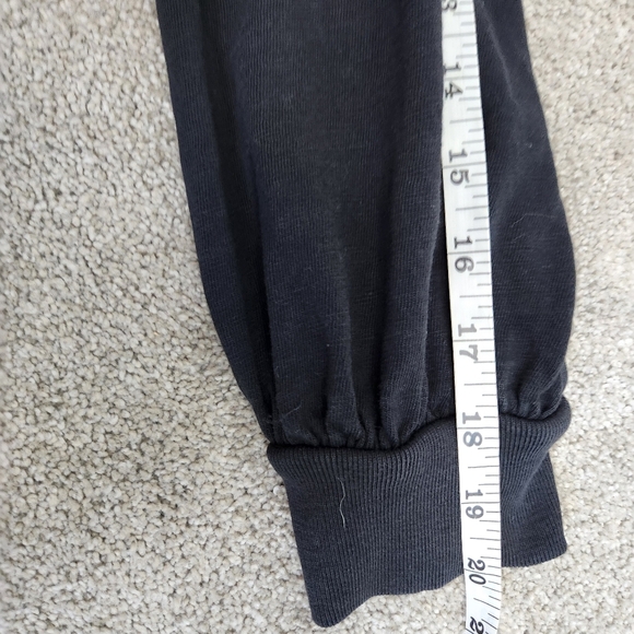 Nation LTD Black Cotton Long Sleeve Tiered mini Dress Size M Whimsigoth Soft - Picture 9 of 14